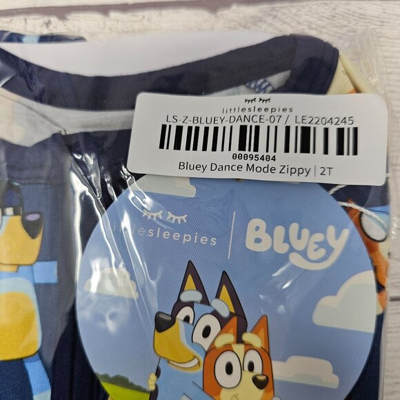 NEW!! Little Sleepies Bluey Dance Mode Zippy Size 2T - Picture 2 of 3